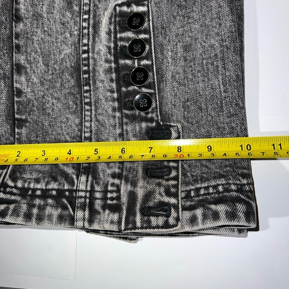 NWOT Ulla Johnson Carmen Acid Washed Blk Button Ankle Straight Fit Jeans Size 6 - Picture 12 of 15